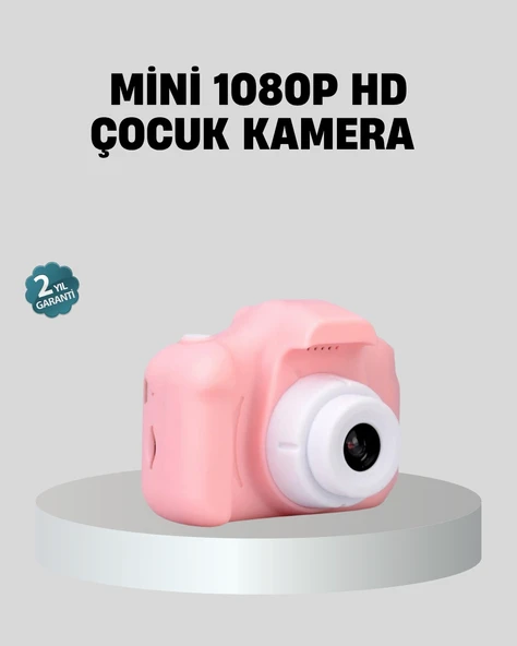 Mini Dijital Çocuk Kamerası 8Mp Hd Ekranlı 1080P Video Şarjlı ürün görseli 1