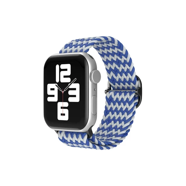 Watch 38Mm Kordon - Zigzag Beyaz-Mavi ürün görseli 1