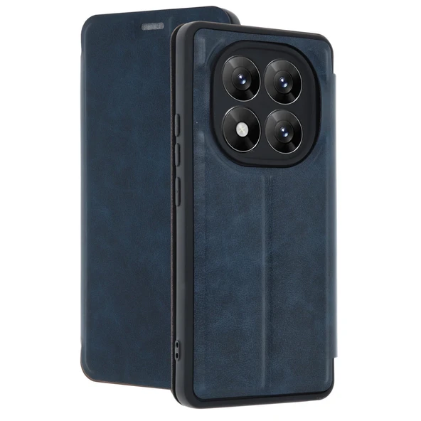 Redmi Note 14 5G Kılıf Flip Cover - Lacivert ürün görseli 1