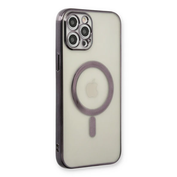 İphone 12 Magneticsafe Silikon - Siyah ürün görseli 1