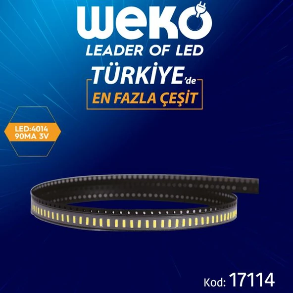 4014 90 MA 3V Tv Led Bar Ledleri (Tvnizi açıp içindeki led barla birebir aynısı olduğunu görmeden almayınız. Sonrasında iade ALMAMAKTAYIZ.) ürün görseli 1