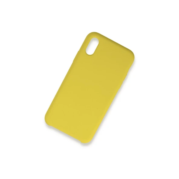 İphone Xs Lansman Legant Silikon - Sarı - Resim 2