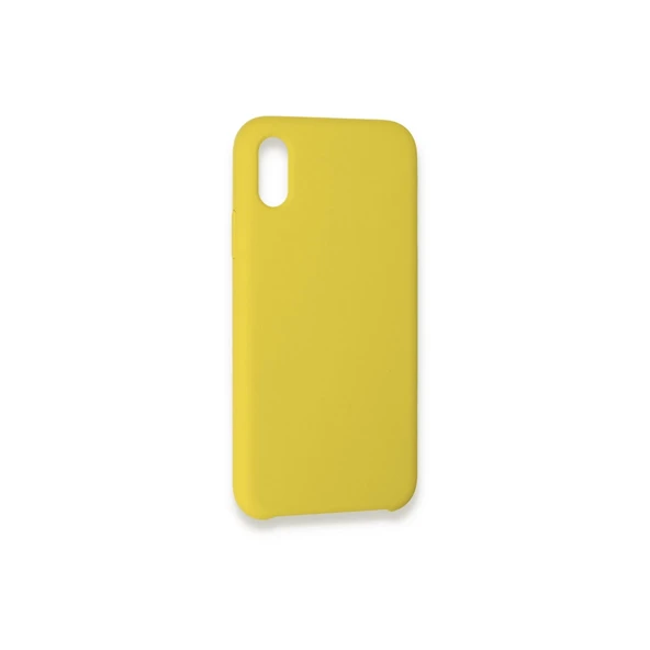 İphone Xs Lansman Legant Silikon - Sarı - Resim 3