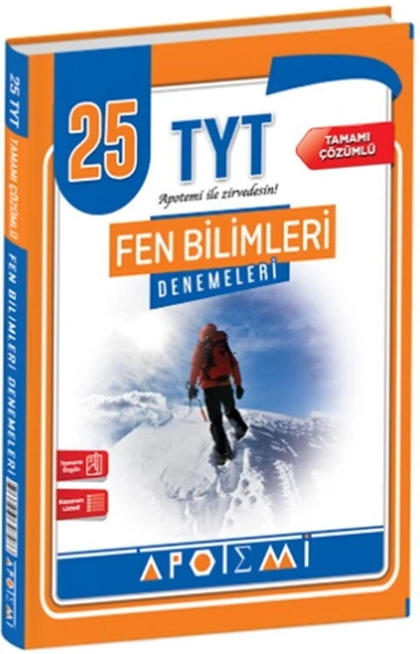 TYT Fen Bilimleri 25 li Denemeleri Apotemi Yayınları ürün görseli 1