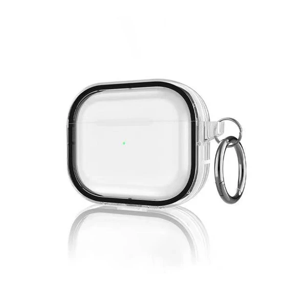 Airpods Pro 2 (2.Nesil) Shiny Şeffaf Kılıf - Siyah ürün görseli 1