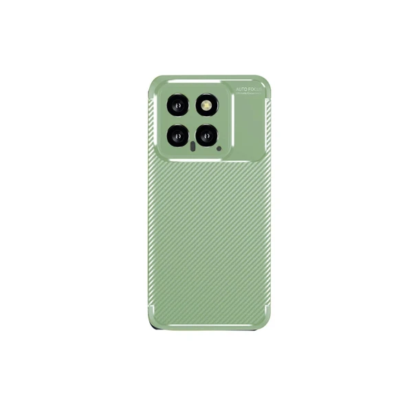 Mi 14T Kılıf Auto Focus Karbon Kapak - Su Yeşili ürün görseli 1