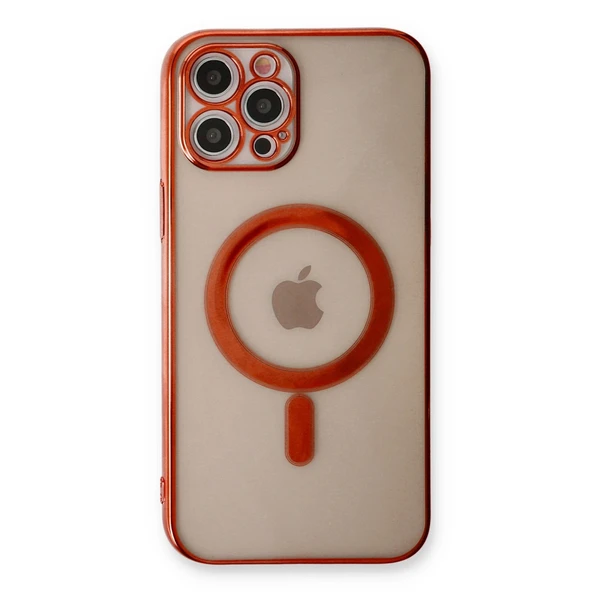 İphone 12 Magneticsafe Silikon - Kırmızı - Resim 3