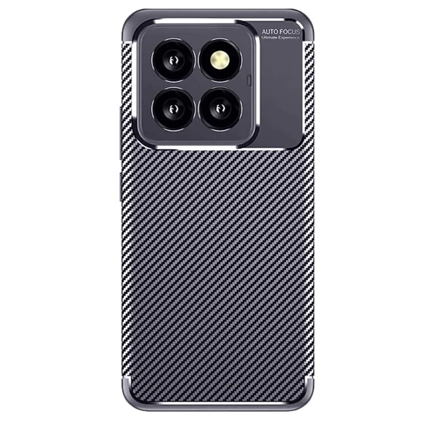 Mi 14T Kılıf Auto Focus Karbon Kapak - Lacivert ürün görseli 1