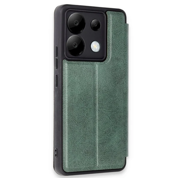 13 5G Flip Cover - Koyu Yeşil - Resim 2