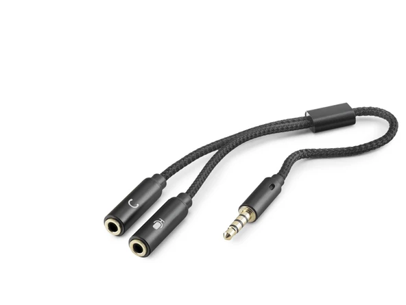 3.5Mm Mikrofon Aux Ses Ayırıcı Adaptör Siyah Hdx1083 ürün görseli 1