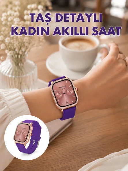 Bluetooth Arama Destekli Çok Fonksiyonlu Akıllı Saat ürün görseli 1