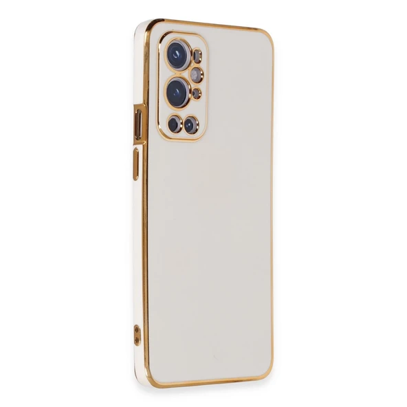 One Plus 9 Pro Kılıf Volet Silikon - Beyaz - Resim 2