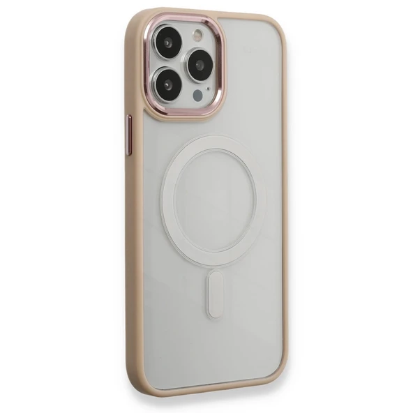 İphone 13 Kılıf Room Magneticsafe Silikon - Pudra ürün görseli 1