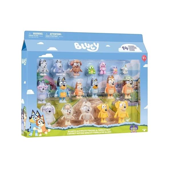 Bluey 19116 Bluey Ultimate Aile Arkadaş 18Li Figür Set ürün görseli 1