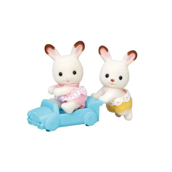 5420 Sylvanian Families Kulaklı Tşan İkiz Bebekleri +3 Yaş ürün görseli 1