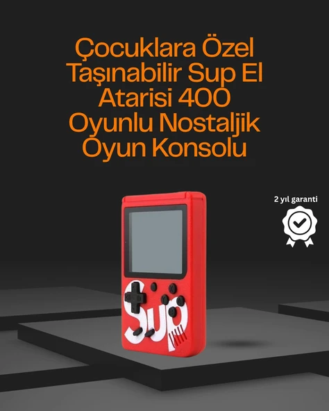 3 İnç Ekranlı Klasik Oyunlu El Konsolu ürün görseli 1