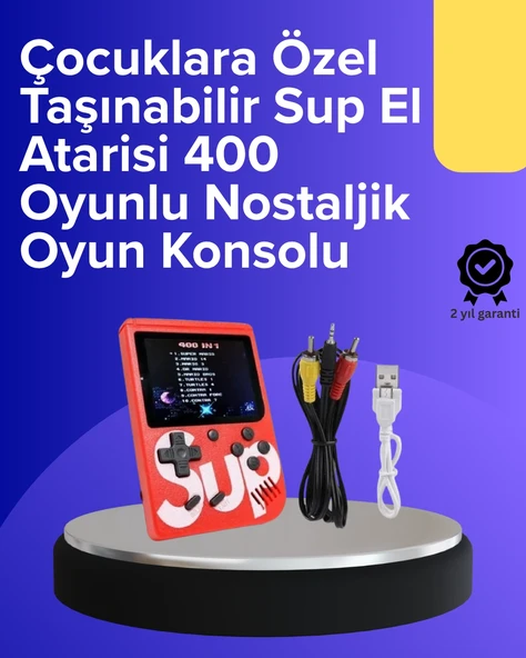 Çocuklar İçin 400 Oyunlu Konsol ürün görseli 1