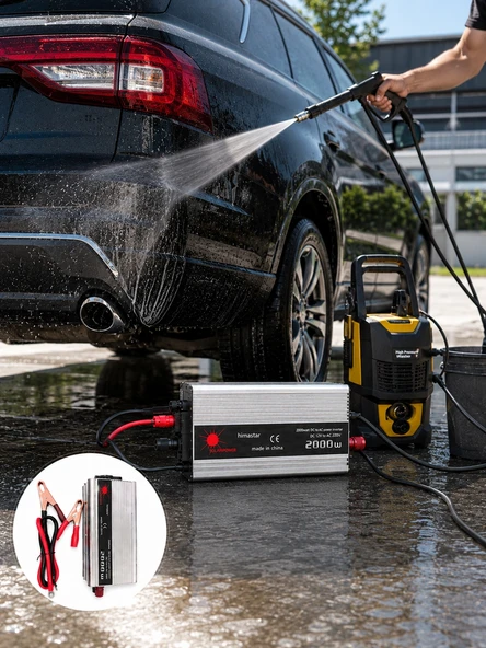 2000W Akü İnvertör Araçtan Elektrik Kullanımı Sağlayan ürün görseli 1