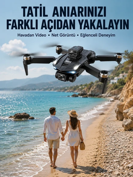 Taşınabilir Katlanabilir Drone İle Alanlarda Keyifli Uçuş Deneyimi ürün görseli 1