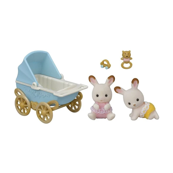 5432 Sylvanian Families, Kulaklı İkiz Tşan Bebek, +3 Yaş ürün görseli 1