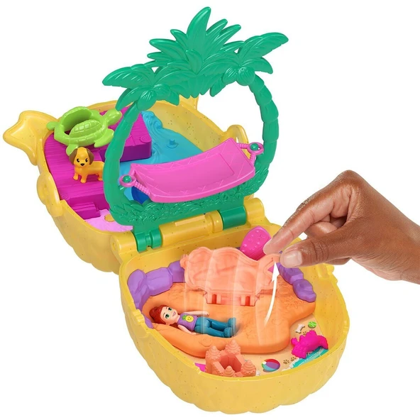 Jfv00 Polly Pket Ananas Köpekçik Plajı Mini Oyun Seti ürün görseli 1