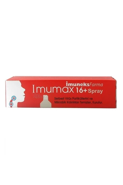 Imumax +16 Boğaz Spreyi 30 Ml Imuneks Farma ürün görseli 1