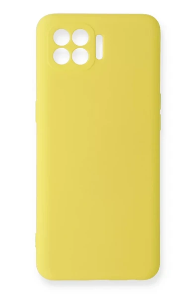 Newface Oppo Reno 4 Lite Kılıf Nano içi Kadife Silikon - Sarı ürün görseli 1