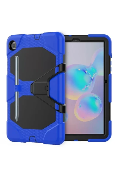 Newface Samsung Galaxy T500 Tab A7 10.4 Kılıf Griffin Tablet Kapak - Mavi ürün görseli 1