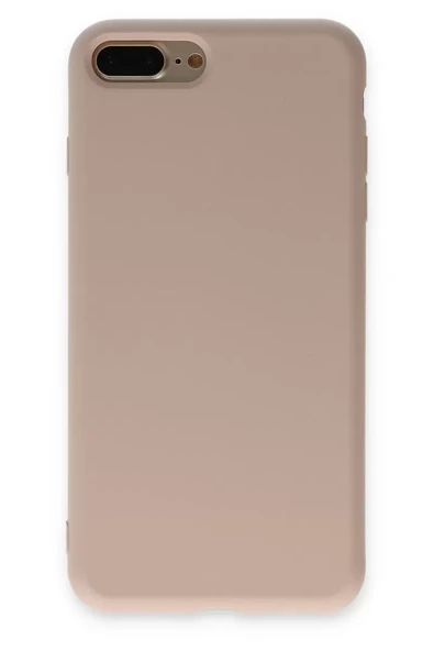 Newface Apple iPhone 7 Plus Kılıf Nano içi Kadife Silikon - Pudra ürün görseli 1