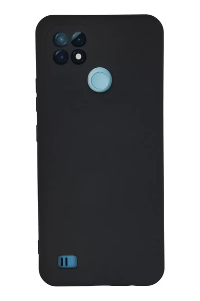 Newface Realme C21 Kılıf Nano içi Kadife Silikon - Lacivert ürün görseli 1