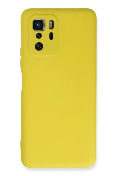 Newface Xiaomi Poco X3 GT Kılıf Nano içi Kadife Silikon - Sarı ürün görseli 1