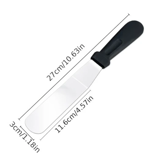 Paslanmaz Çelik L Tipi Pastacı Spatulası ürün görseli 1