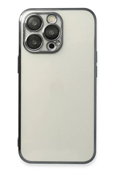 Newface Apple iPhone 14 Pro Max Kılıf Razer Lensli Silikon - Siyah ürün görseli 1