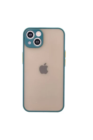 Newface Apple iPhone 14 Kılıf Montreal Silikon Kapak - Yeşil ürün görseli 1