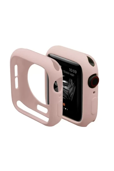 Newface Apple Watch 40mm Silikon Alt Kasa - Pudra ürün görseli 1