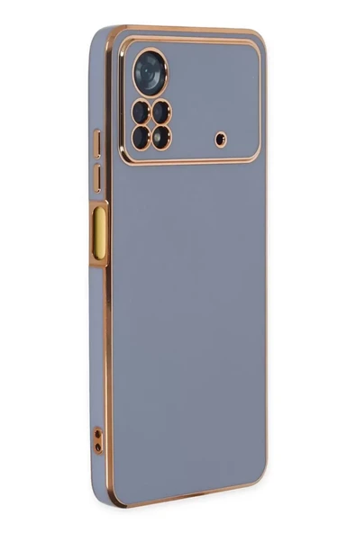 Newface Xiaomi Poco X4 Pro 5G Kılıf Volet Silikon - Mavi ürün görseli 1