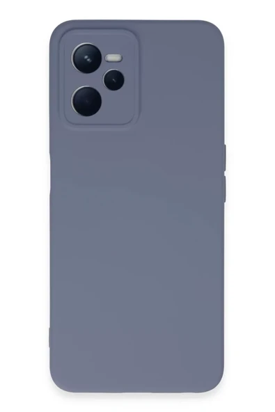 Newface Realme C35 Kılıf Nano içi Kadife Silikon - Gri ürün görseli 1