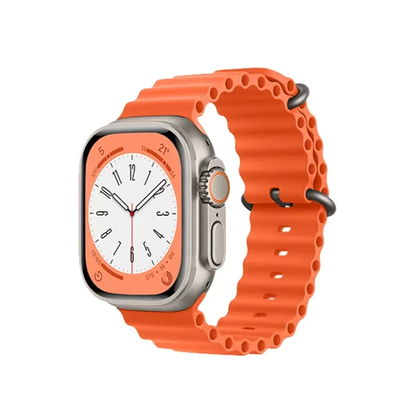Newface Apple Watch 38mm Ocean Kordon - Turuncu - Resim 3