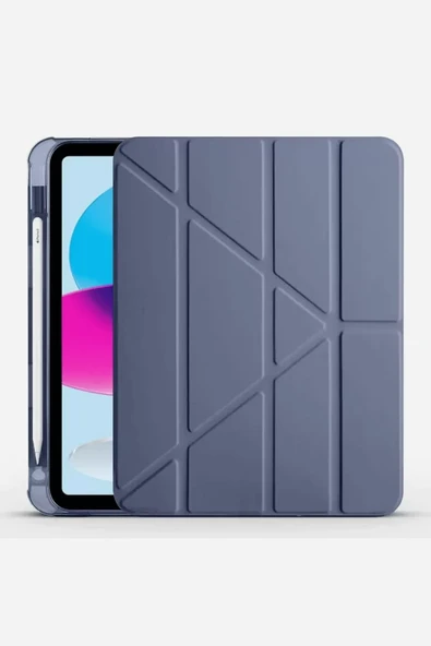 Newface Apple iPad 2022 10.9 (10.nesil) Kılıf Kalemlikli Mars Tablet Kılıfı - Lavender ürün görseli 1