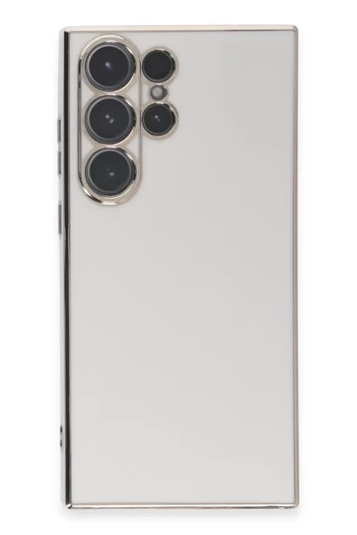 Newface Samsung Galaxy S23 Ultra Kılıf Volet Silikon - Beyaz ürün görseli 1