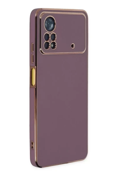 Newface Xiaomi Poco X4 Pro 5G Kılıf Volet Silikon - Mor ürün görseli 1