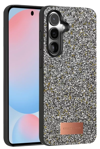 Onegif Samsung Galaxy S24 FE Bright Simli Kapak - Gold ürün görseli 1