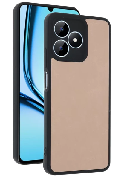Newface Realme Note 50 4G Kılıf Aras Deri Kapak - Pudra ürün görseli 1