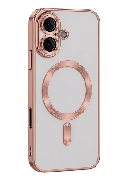 Newface Apple iPhone 16 Kılıf Kross Magneticsafe Kapak - Rose ürün görseli 1