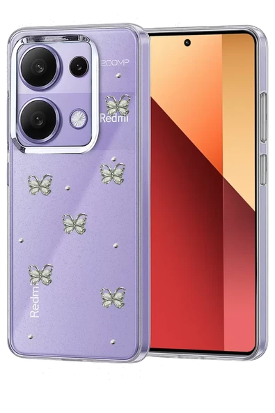Newface Xiaomi Redmi Note 13 Pro 4G Fiyonk Desenli Kapak - Desen 9 ürün görseli 1