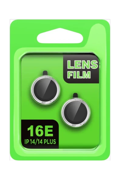 Newface Apple iPhone 16E Raze Metal Kamera Lens - Gümüş ürün görseli 1