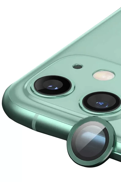 Newface Apple iPhone 11 Raze Metal Kamera Lens - Yeşil ürün görseli 1
