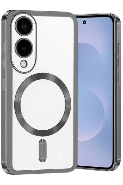 Newface Samsung Galaxy S25 Edge Kross Magneticsafe Kapak - Titan Gri ürün görseli 1