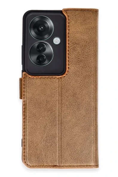 Newface Oppo Reno 11F Kılıf Trend S Plus Kapaklı Kılıf - Taba ürün görseli 1