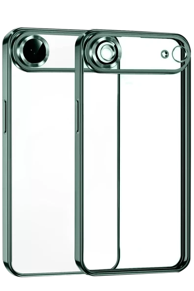Newface Apple iPhone 17 Air Razer Lensli Silikon - Yeşil ürün görseli 1